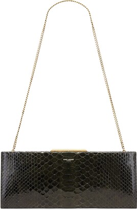 YSLのパイソンシガレットバッグ Yves Saint Laurent Medium Sunset Croc Embossed Crossbody
