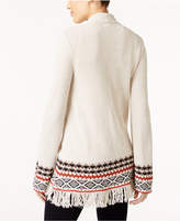Thumbnail for your product : Style&Co. Style & Co Fringe-Hem Cardigan, Created for Macy's
