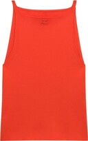 Thumbnail for your product : Courreges Embroidered-Logo Cotton Tank Top