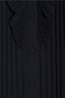 Balenciaga Open Sleeves Pleated Blouse