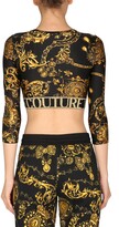 Thumbnail for your product : Versace Jeans Couture Short Top With Bijoux Baroque Print