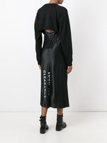 Thumbnail for your product : DKNY rear print midi dress