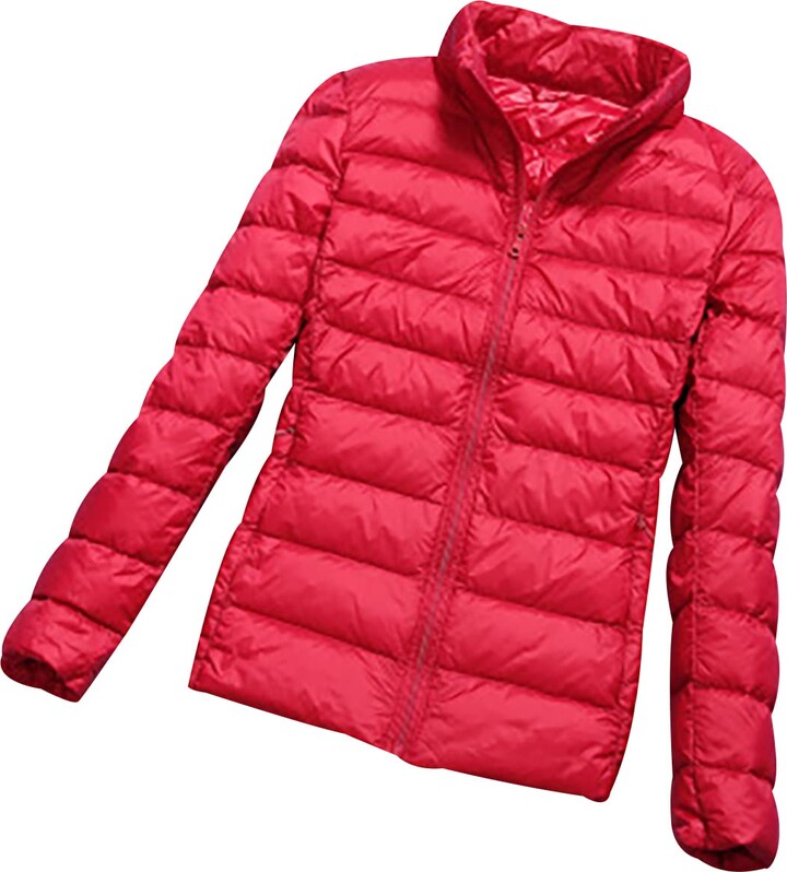 ladies packable padded jacket