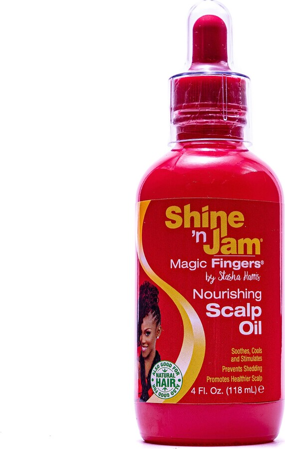 Ampro Shine-n-Jam Magic Fingers Scalp Oil by for Women - 4 oz Oil