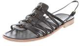 Thumbnail for your product : Saint Laurent Multistrap Leather Sandals