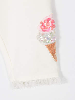 MonnaLisa sequin ice-cream detail leggings