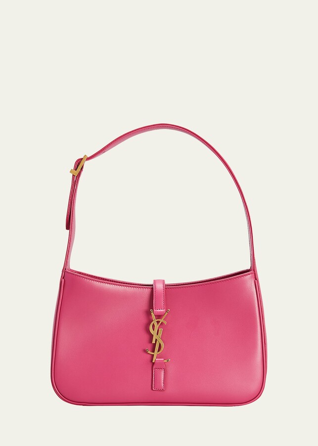 Le 5 A 7 Mini Satin Shoulder Bag in Pink - Saint Laurent