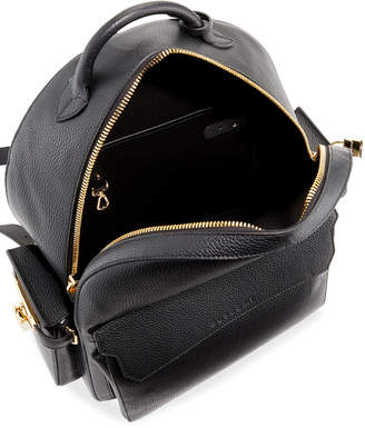 Buscemi PHD Men's Leather Backpack, Black