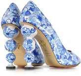 Thumbnail for your product : Charlotte Olympia Ming Blue Koi Print Patent Leather Court Pump