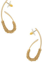 Thumbnail for your product : Ettika Tan Wrapped Hoops
