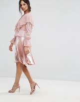 Thumbnail for your product : Missguided Lace Frill Blouse