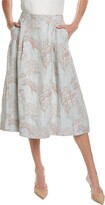 Rhett Linen & Silk-Blend Midi Skirt 