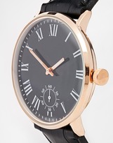 Thumbnail for your product : ASOS Watch With Roman Numerals