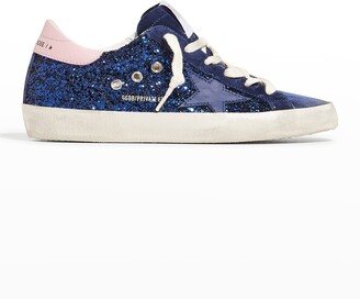 navy blue sequin sneakers