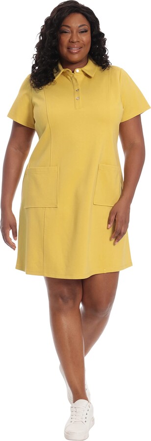 MATCHESFASHION Women Clothing Dresses Tunic Dresses Tie-waist Leather Tunic Dress Womens Yellow 