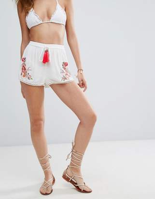Floozie by Frost French Embroidered Beach Shorts