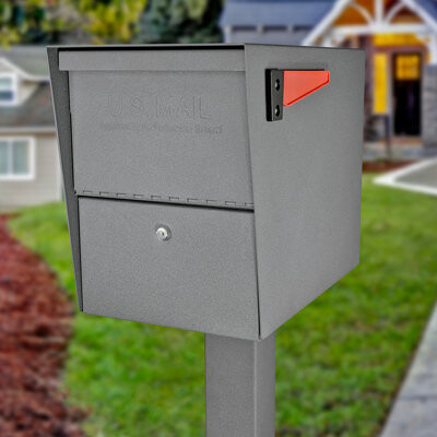 Mail Boss Package Master Locking Post Mounted Mailbox