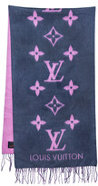 Thumbnail for your product : Louis Vuitton Indigo & Pink Reykjavik Cashmere Scarf