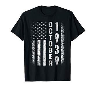 October 1939 Vintage American USA Flag 79th Birthday T Shirt
