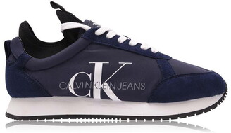 Calvin Klein Jeans Jemmy Low Top Suede Trainers - ShopStyle