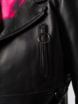 Thumbnail for your product : Off-White Arrows cropped biker jacket