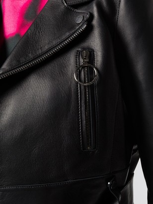 Off-White Arrows cropped biker jacket