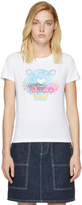 Kenzo White Limited Edition Rainbow Tiger T-Shirt