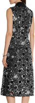 Thumbnail for your product : Marc Jacobs Pvc-Trimmed Embellished Shell Midi Dress