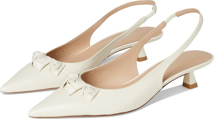 Stuart Weitzman STRT ROSIE SLNGBK 35 High Women's Heels Cherry : 9 M, Leather