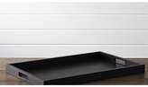 Thumbnail for your product : Crate & Barrel Zuma Black Rectangular Tray