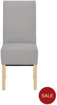 Thumbnail for your product : Pair Of Eternity Faux Leather Dining Chairs