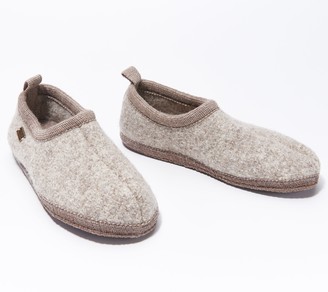 haflinger classic boiled wool slippers