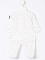 Thumbnail for your product : Versace wavy logo stripe pyjama
