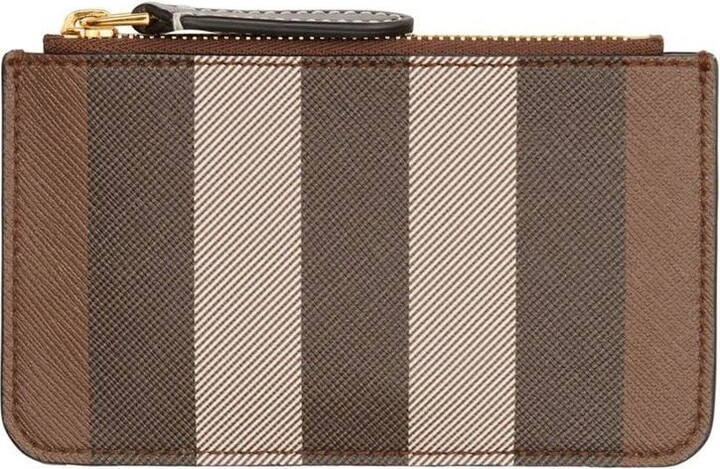 BURBERRY LEATHER FLAP-OVER WALLET – Baltini