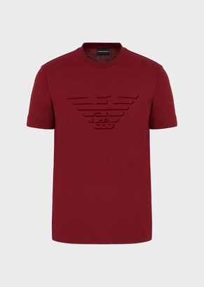 Emporio Armani Jersey T-Shirt With Logo Print