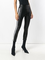 Thumbnail for your product : Sprwmn Striped Stretch Leather Trousers