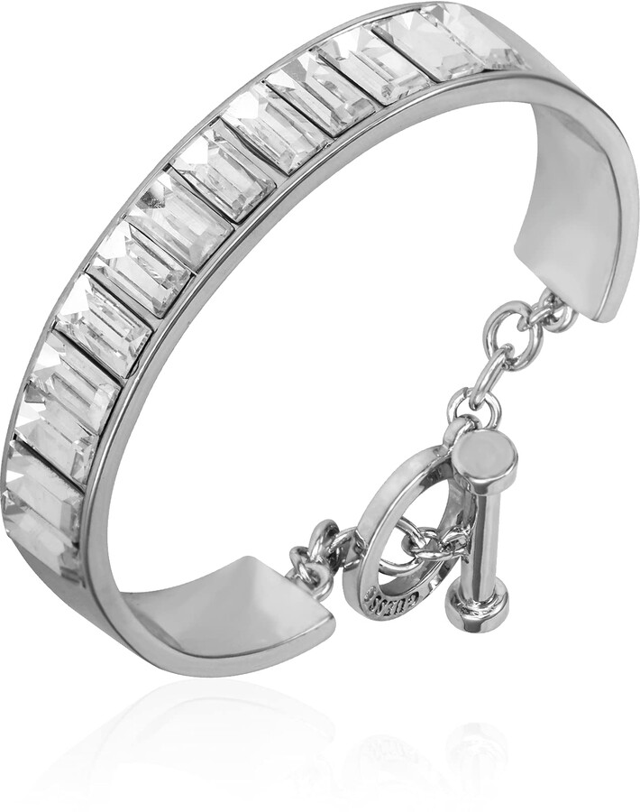 guess silver bangle