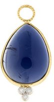 Thumbnail for your product : Jude Frances 18K Diamond & Iolite Large Pear Earrings Charms