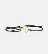Thumbnail for your product : ALIITA Casita 9kt gold cord bracelet with diamond