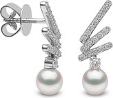 Thumbnail for your product : Yoko London 18kt white gold Sleek Akoya pearl and diamond earrings