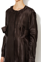 Thumbnail for your product : Marni Duchess Silk Draped Coat