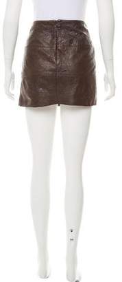 Bailey 44 Leather Mini Skirt