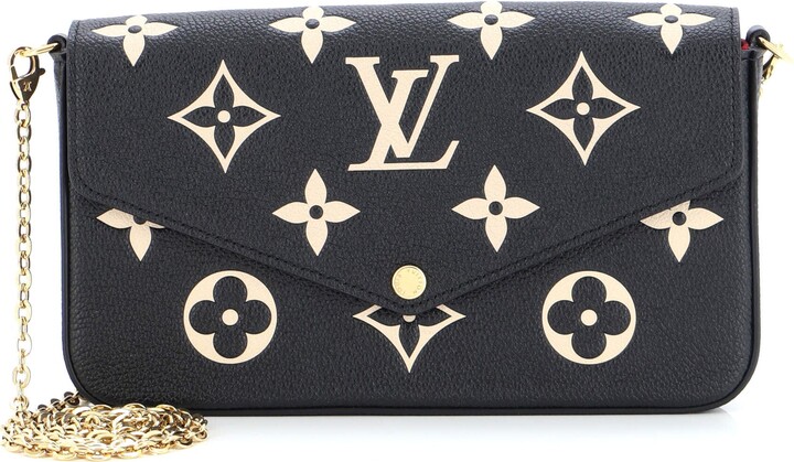 Louis Vuitton Felicie Pochette Bicolor Monogram Empreinte Giant - ShopStyle  Clutches