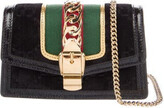 Thumbnail for your product : Gucci GG Velvet Super Mini Sylvie Bag