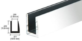 CR Laurence CRL Brite Anodized 1/4" Single Channel With 5/8" High Wall
