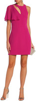 Thumbnail for your product : Cushnie Chiffon-paneled Cutout Stretch-crepe Mini Dress