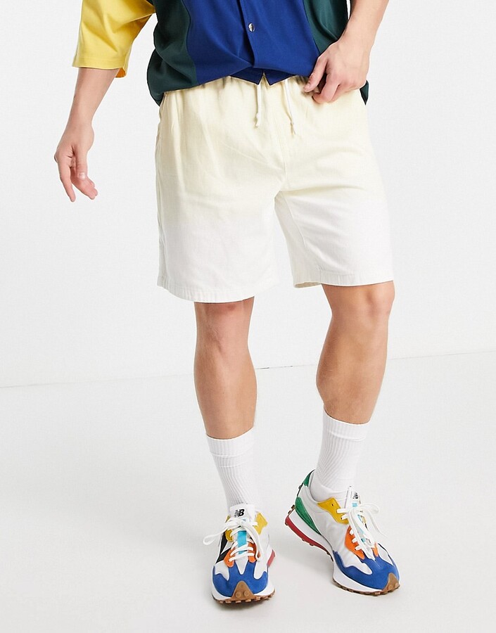 Bershka shorts set in yellow & white - ShopStyle