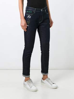 Mira Mikati embroidered rocket skinny jeans