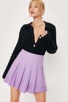 Thumbnail for your product : Nasty Gal Womens Petite High Waisted Pleated Mini Skirt - Purple - 4