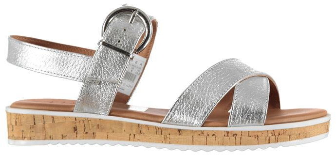 linea silver sandals
